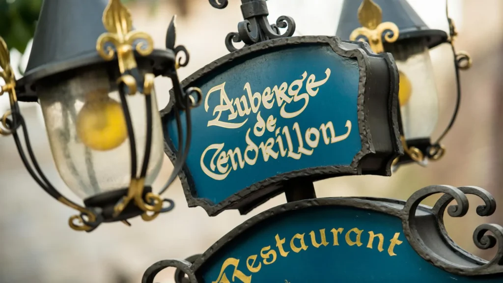 Restaurante princesas Disneyland Aubergue de Cendrillon