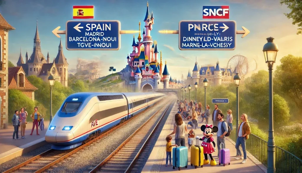Tren AVE desde España a Disneyland París