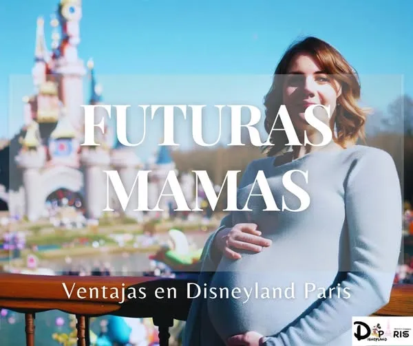 Mujer con pase prioritario embarazo en Disneyland París